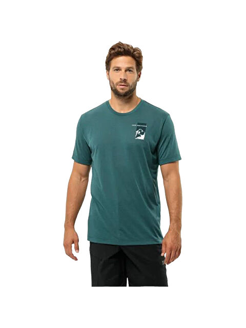 Jack Wolfskin Vonnan S/s Graphic T Erkek Tişört - S000489152-18194