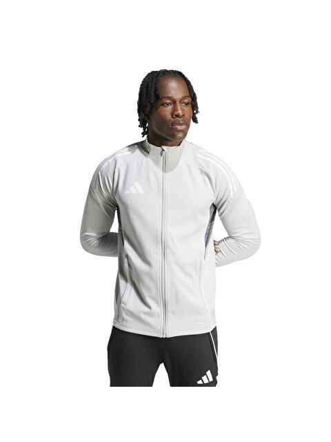 Adidas Tiro25C Training Erkek Gri Dik Yaka Fermuarlı Sweatshirt - S000359980-20600