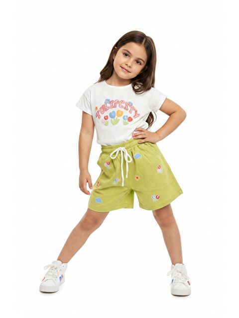 Toontoykids Kız Çocuk 2'li Şortlu Takım