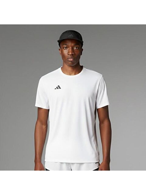 Adidas Adizero Essentials Erkek Beyaz Yuvarlak Yaka Tişört - S000529964-20063