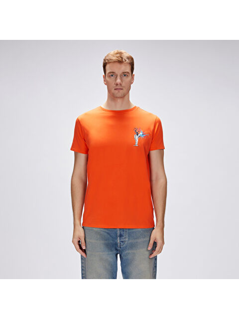 Bad Bear Endless Erkek Turuncu Yuvarlak Yaka Tişört - S000504626-20013