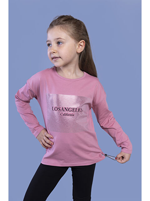 Toontoykids Kız Çocuk Baskılı Tişört