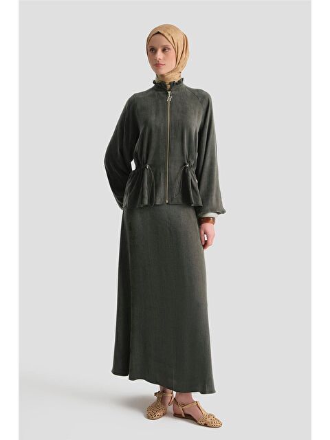 ARMİNE Kupra Ceketli Takım Haki - S000498070-18547