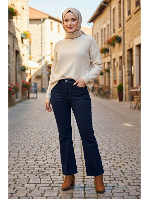 Remsa İspanyol Paça Jean Pantolon 2663 Koyu Lacivert - S000485868-29672