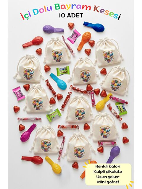 Bagg İçi Dolu Mini Bayram Kesesi 8x9cm (10ADET) - S000508253-19966