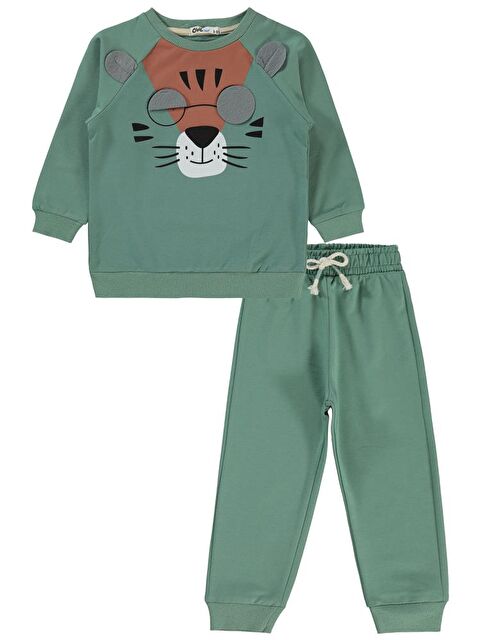Civil Boys Gözlüklü Kaplan Nakışlı 2-5 Yaş Eşofman Takımı - S000449619-18547