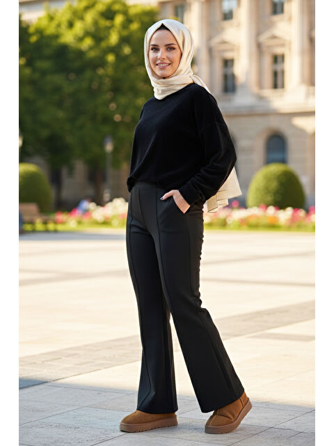 Remsa Nervür Dikişli Pantolon 2450 Siyah - S000485869-19351