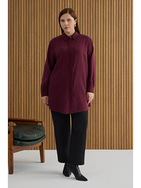 AKER Bordo Lyocell Tunik - S000479237-19951