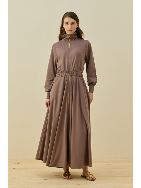 Remsa Penye Kolej Elbise 1796 Mocha - S000527472-26423