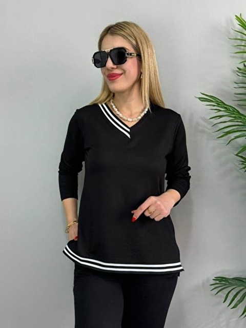 Jane's Kadın Uzun Kollu Ribana Detaylı İkili Takım - S000515000-19351