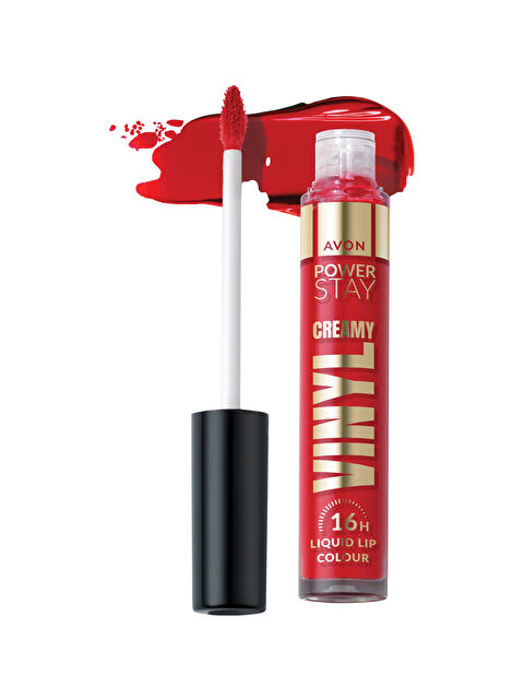 AVON Power Stay Kremsi Vinyl Likit Ruj - In Command Coral - S000412134-10231
