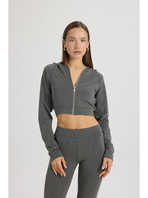 Mai Collection Remy Fermuarlı Antrasit Eşofman Takım - S000527479-29666