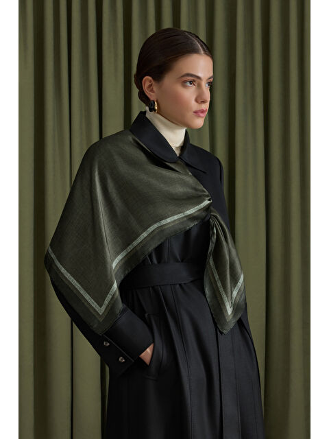 AKER Siyah Dokuma Pardösü - S000495300-19351