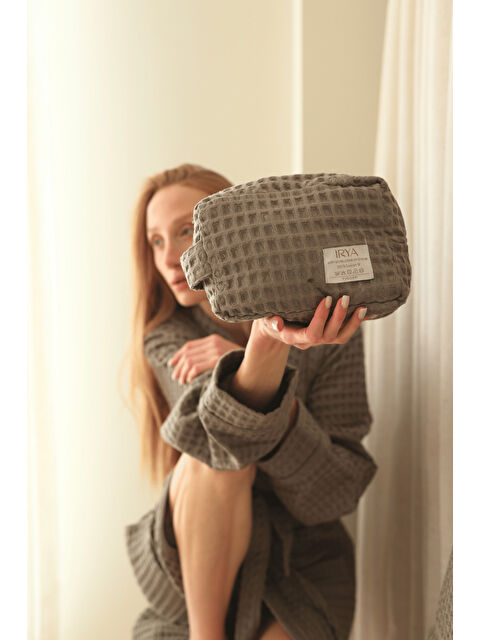 İrya Aura Waffle Havlu Bakım Çantası Gri - S000504031-20600