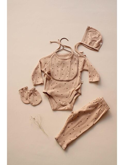 Oh La La Koala For Little Ones 5li Kruvaze Yenidoğan Set Çiçek Baskılı Model 5 (0-3 Ay)