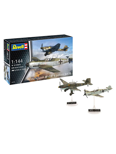Revell Maket Model Kit Uçak Messerschmitt Bf109E & Junkers Ju87B Stuka 3770