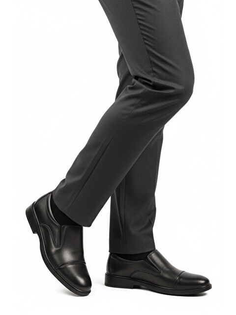 Ayakmod Siyah Hakiki Deri Jel Taban Anatomik Erkek Klasik Ayakkabı 425 M - S000449323-19351