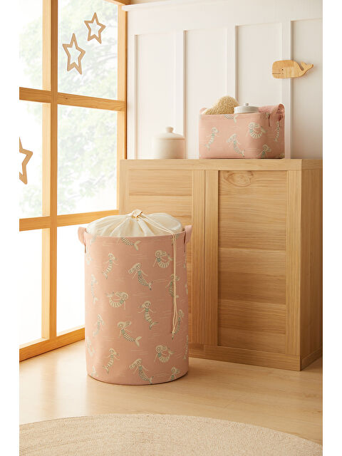 Ocean Home Textile 2'li Çocuk Odası Deniz Kızı Sepet Set 1 Adet 30 x 21 x 18 / 36 x 50 cm - S000312261-20024