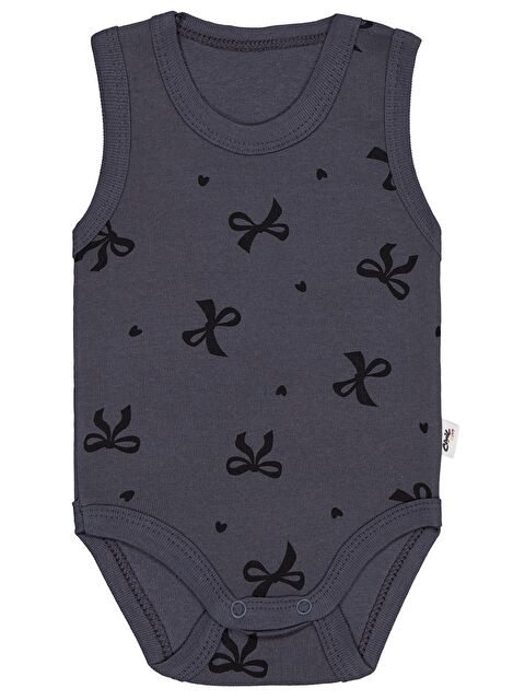 Civil Baby Fiyonk 1-36 Ay Çıtçıtlı Badi - Gri 18-24 Ay - S000492948-29666