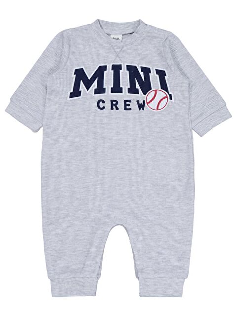 Civil Baby Mini Crew Baskılı 6-18 Ay Tulum - Gri 18-24 Ay - S000488233-20600