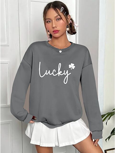 Jane's Kadın Uzun Kollu Bisiklet Yaka Viskon Iki Iplik Bluz