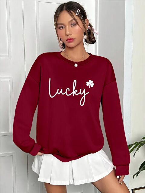 Jane's Kadın Uzun Kollu Bisiklet Yaka Viskon Iki Iplik Bluz