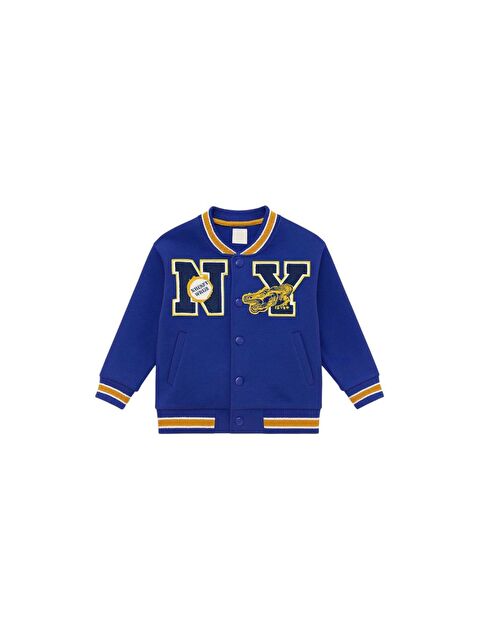 Magu Unisex Çocuk Pamuklu Lacivert Kolej Ceket - S000427278-17234