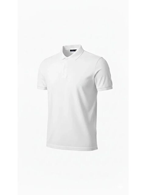 Jane's Erkek Pike Kumaş Düğmeli Yaka Regular Fit Günlük Kısa Kol Tişört