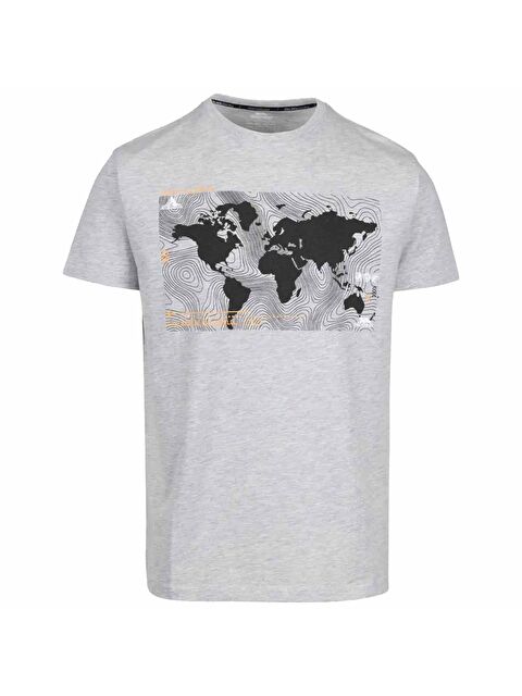 Trespass Chera- Casual Printed Erkek Gri Tişört - S000489179-20600