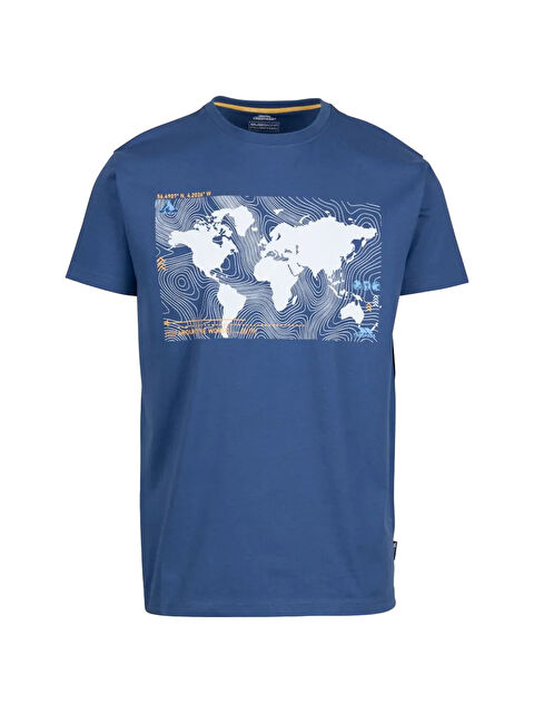 Trespass Chera- Casual Printed Erkek Mavi Tişört - S000489179-21164