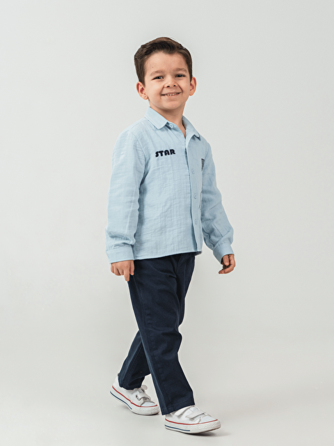 Alg Pamuklu Gömlek Pantolon Erkek Çocuk 2li Takım - S000520957-17234