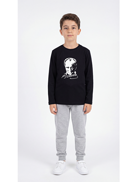 Mışıl Kids Atatürk Baskılı Erkek Çocuk T-shirt - S000531612-19351