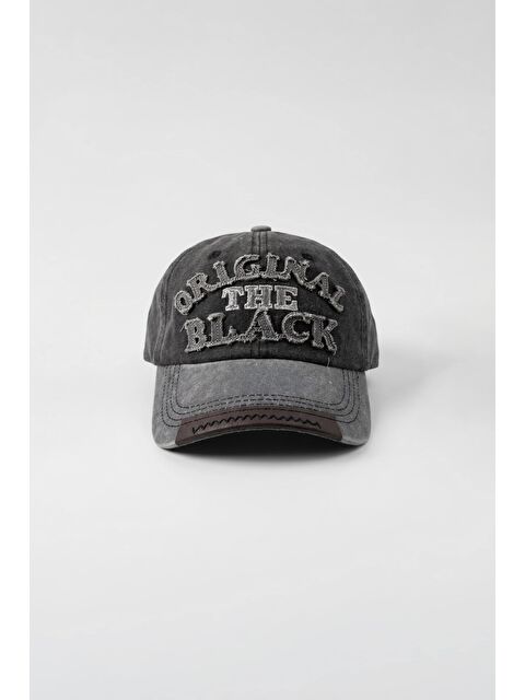 Abluka Online Erkek Nakış Detaylı Beyzbol Şapka Antrasit