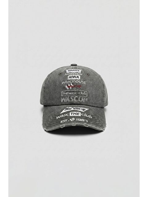 Abluka Online Erkek Nakışlı Vintage Beyzbol Şapka Haki