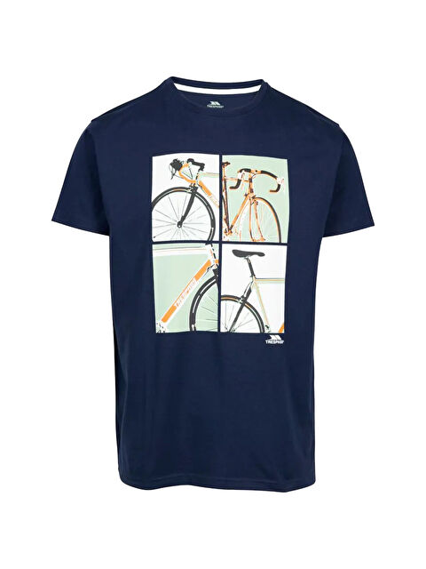 Trespass Chowder- Casual Printed Erkek Mavi Tişört - S000489182-21164