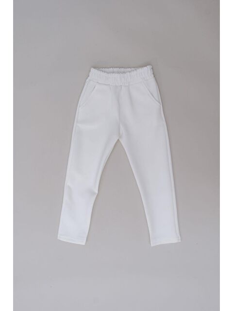 C&City Kız Çocuk Düz Paça Eşofman Altı 870 Ekru - S000497511-19965