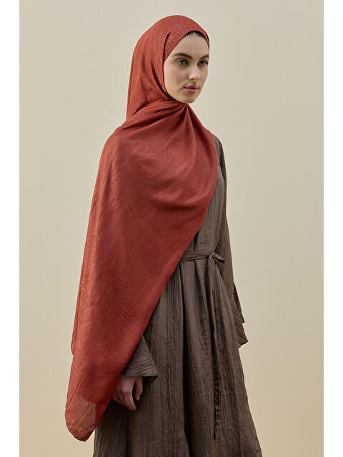 Remsa İconic kadın Şal 2605 Kiremit