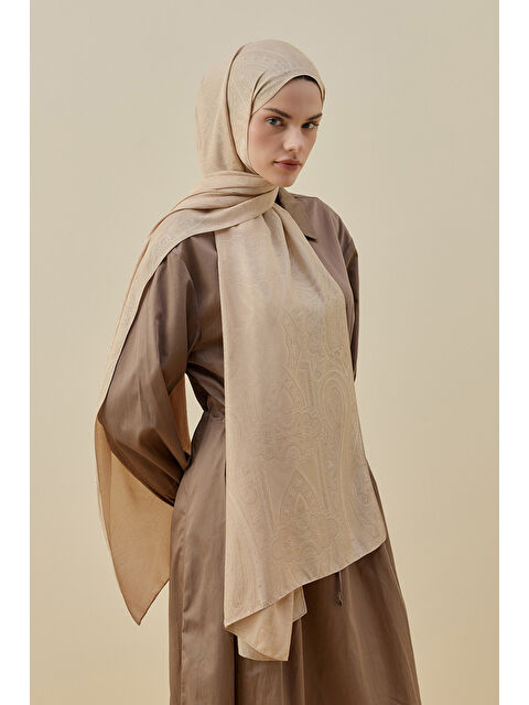 Remsa İconic kadın Şal 2605 Bej