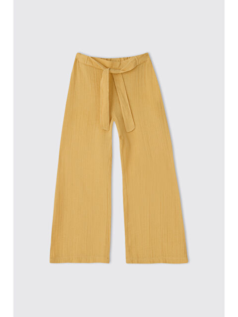 Panço Kız Çocuk Sarı Müslin Pantolon - S000526137-20072