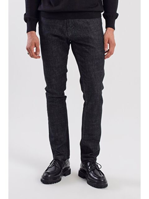 JAKAMEN Siyah Slimfit Pamuklu Yıkamalı  Jean Pantolon - S000496043-19351