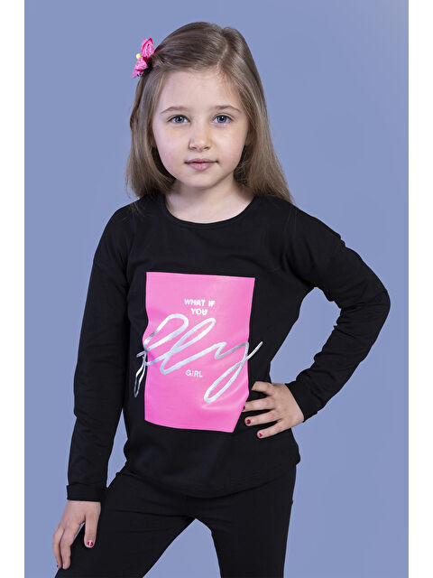 Toontoykids Kız Çocuk Baskılı Tişört