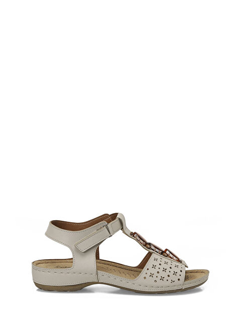 Polaris 167231.Z Bej Kadın Düz Sandalet