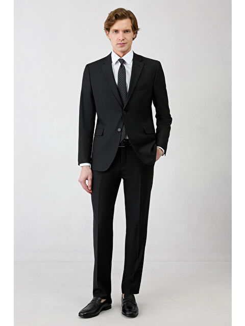 Kiğılı 7 Drop Slim Fit Dar Kesim Mono Yaka Klasik Elastanlı Takım Elbise