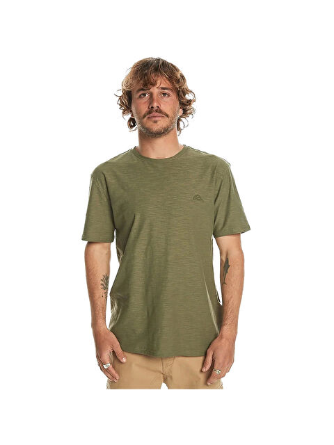 Quiksilver Slub Roundneck Erkek Yeşil Tişört - S000500928-18547