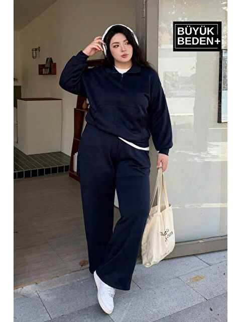 Süperlife Kadın Büyük Beden İnce Eşofman Altı SPR25BEAK52 - S000375400-21164