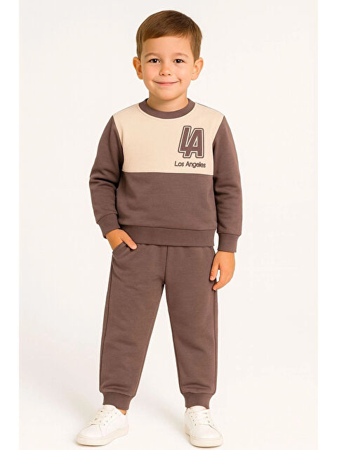 Myhanne LA Nakışlı Erkek Çocuk Takım 20409 - S000458526-26429