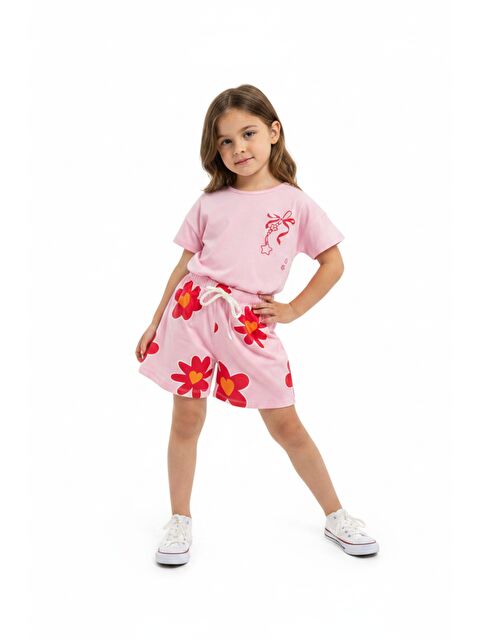 Toontoykids Kız Çocuk 2'li  Şortlu Takım