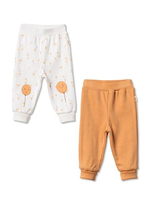 BabyCosy Organic  Bebek 2li Pantalon %100 Organik Pamuk , Bebek - Yenidoğan- csy3056