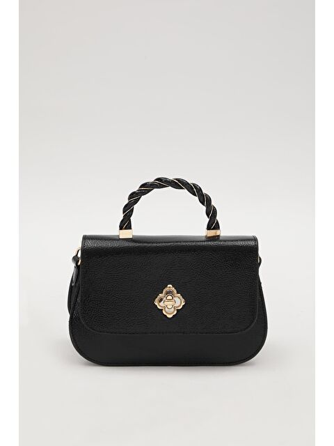 LEVİDOR Siyah Rugan Kadın El ve Omuz Çantası 930179 - S000469218-37444