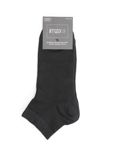 İMZA Siyah Düz Bambu Patik Çorap 1060255152 - S000527006-19351